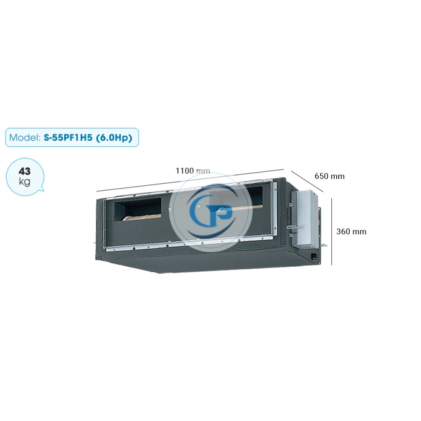 Máy lạnh giấu trần nối ống gió Panasonic S-60PFB1H5B/U-60PNB1H8 - 6.5hp