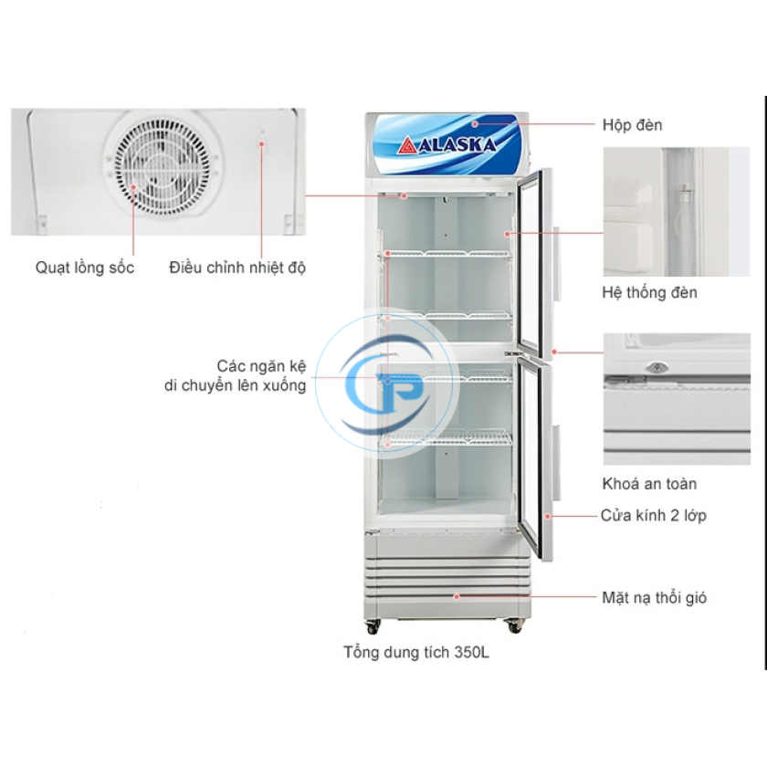 Tủ mát Alaska 342 lít LC-643DB
