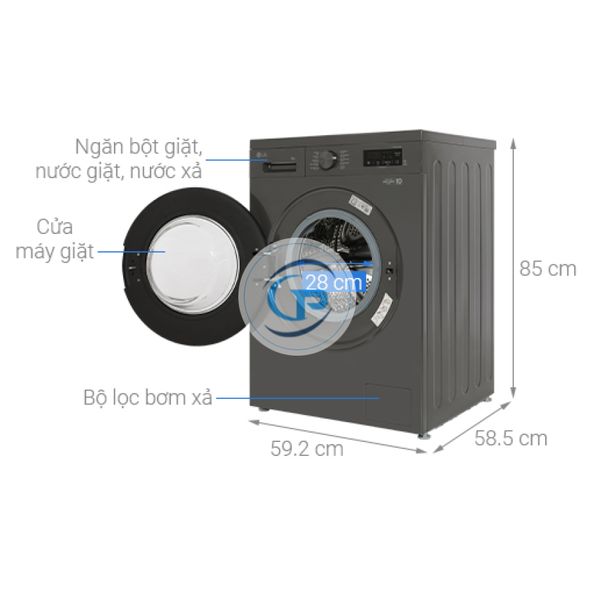 Máy Giặt LG Inverter FB1209S6W  9 Kg