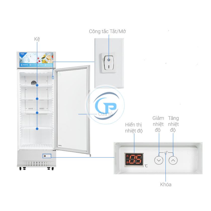 Tủ mát Aqua 280 lít AQS-AF400S