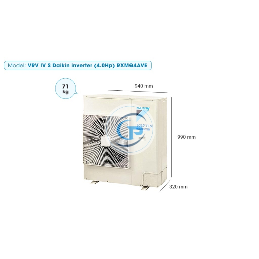 Dàn nóng VRV IV S Daikin Inverter RXMQ4AVE 4.0 HP