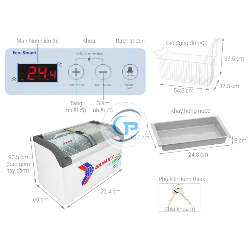 Tủ đông Sanaky 350 lít VH-4899KB