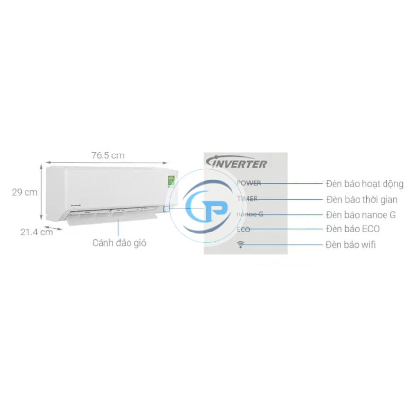 Máy lạnh Panasonic inverter CU/CS-RU18AKH-8 2hp 