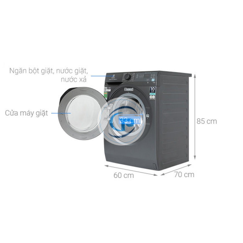 Máy Giặt Electrolux Inverter EWF1024M3SB 10 Kg
