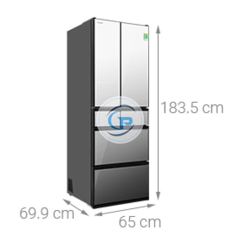Tủ lạnh Hitachi InverterMulti Door R-HW540RV(X) 540 lít 