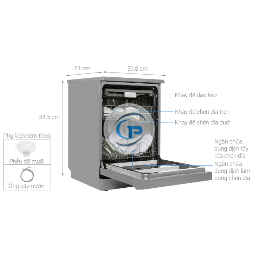 Máy rửa chén độc lập Hafele HDW-F60E (538.21.200)