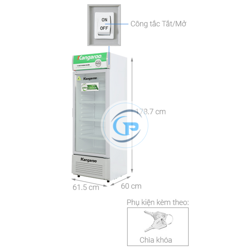 Tủ mát Kangaroo 288 lít KG359AT