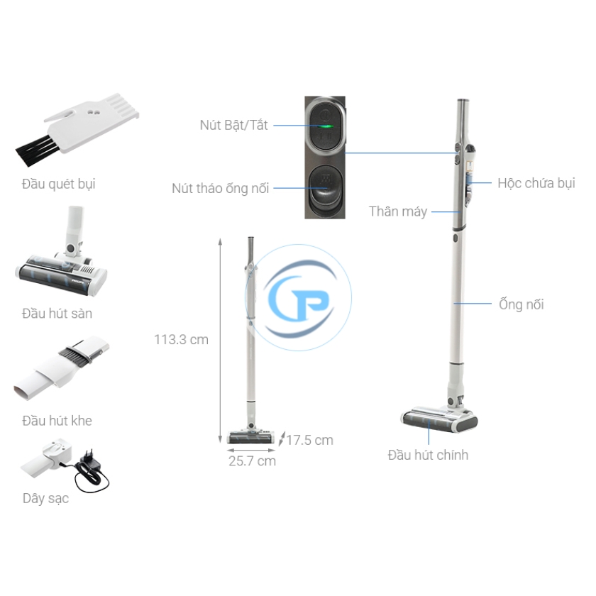 Máy hút bụi không dây Philips XC4201/01