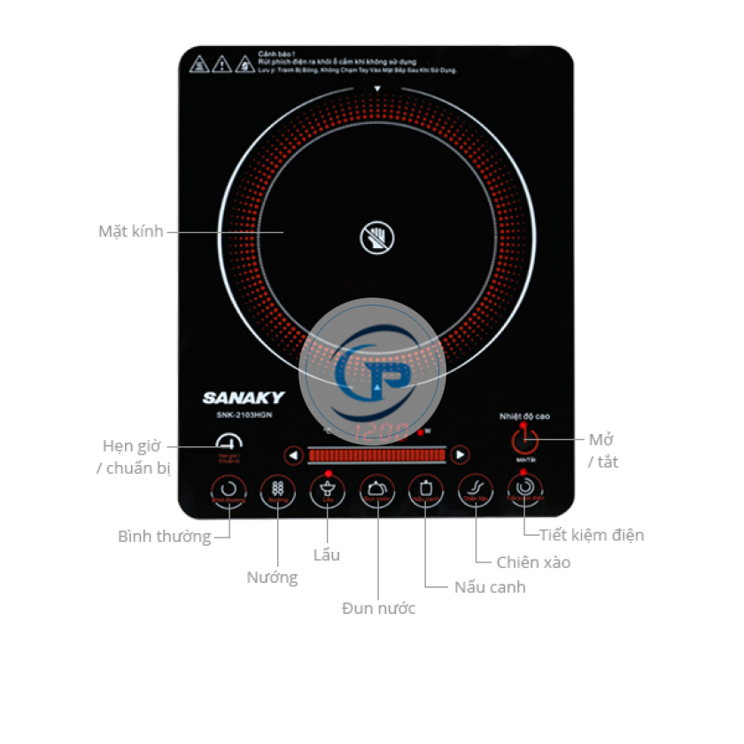 Bếp hồng ngoại Sanaky SNK-2103HGN