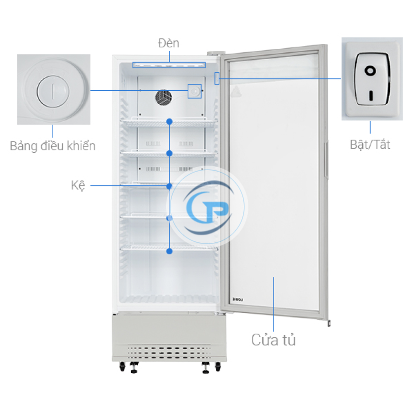 Tủ mát Aqua 320 Lít AQS-AF440N