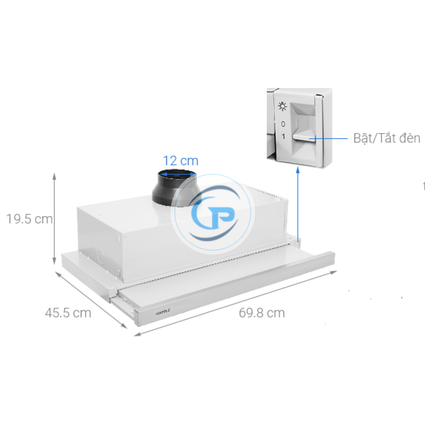 Máy hút mùi âm tủ Hafele HH-S70A (533.89.031)