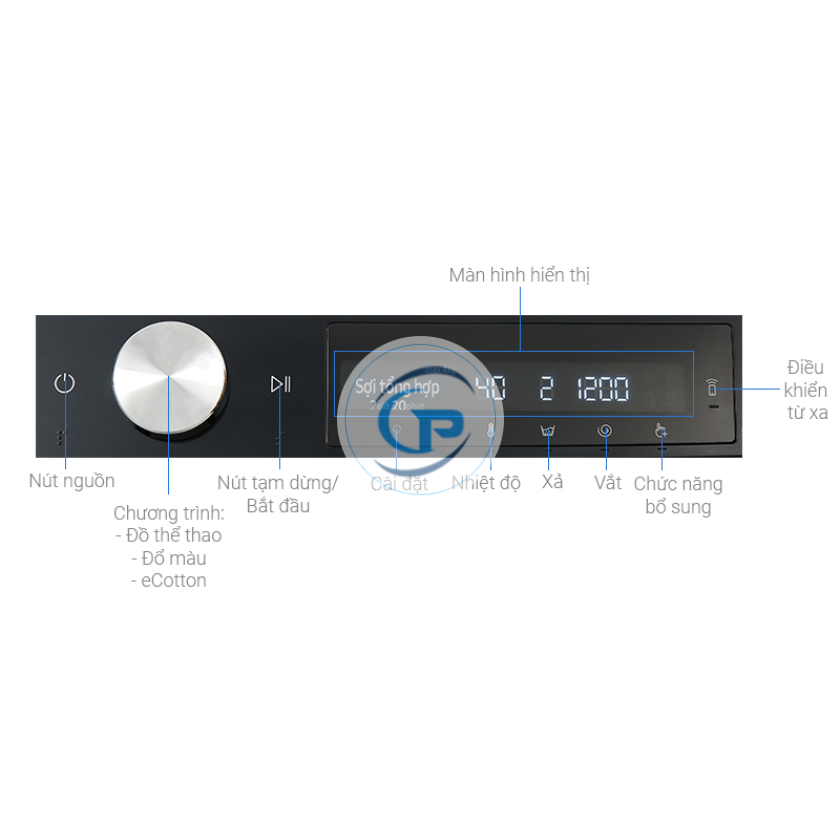 Máy Giặt Sấy Samsung Inverter AI WD11T734DBX/SV 11/7 Kg