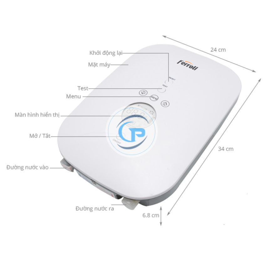 Bình nước nóng trực tiếp DIVO SDN (hiển thị nhiệt độ)