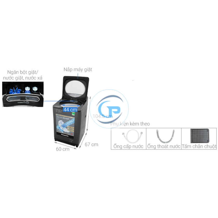 Máy Giặt Panasonic Inverter NA-FD11AR1BV 11.5 Kg