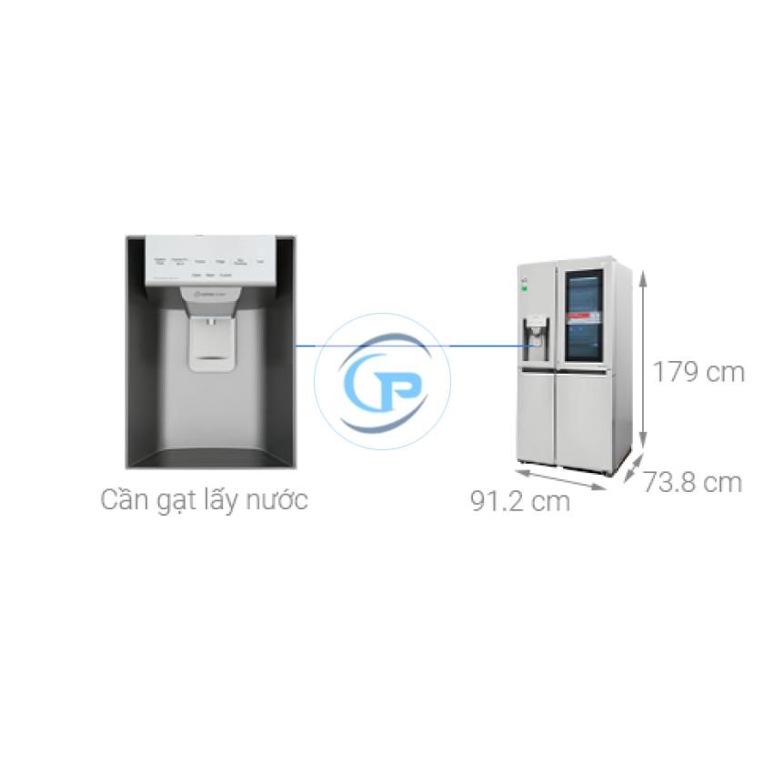 Tủ Lạnh LG Smart Inverter 334 Lít GN-D332PS 