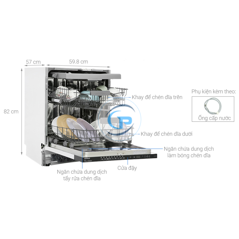 Máy rửa chén âm tủ Hafele HDW-FI60D (533.23.320)